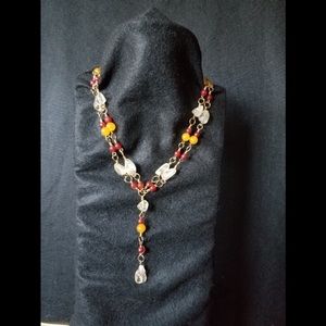 Brass Stone Necklace